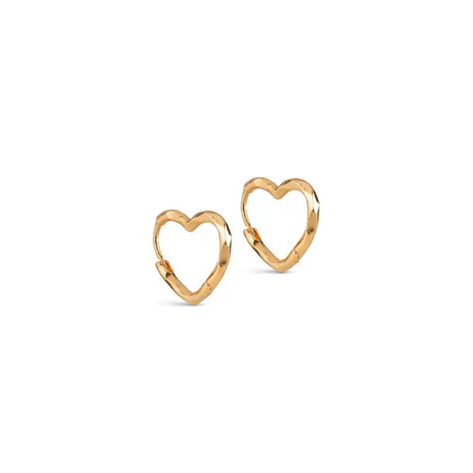 Hovedbilde Organic Heart Small Hoops 
