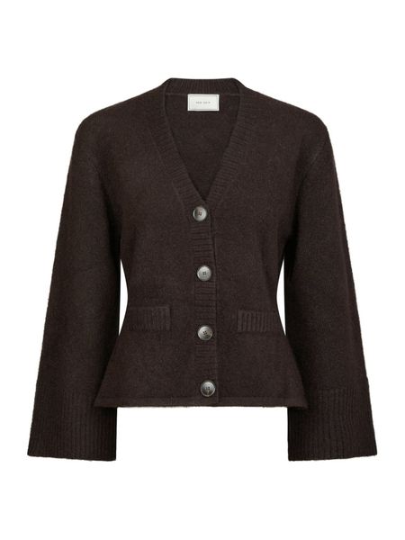 Hovedbilde Pixie Knit Cardigan Dark Brown 
