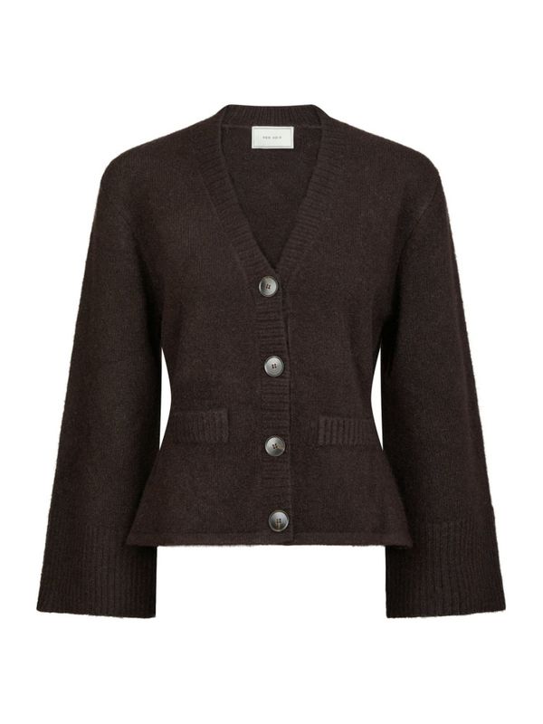 Pixie Knit Cardigan Dark Brown 
