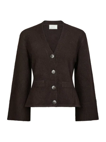 Hovedbilde Pixie Knit Cardigan Dark Brown 