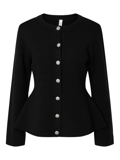 Hovedbilde Pimi LS Peplum Knit Cardigan Black 