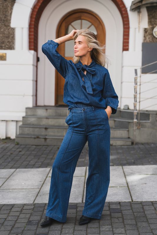 Sarana Pants Medium Dark Blue 