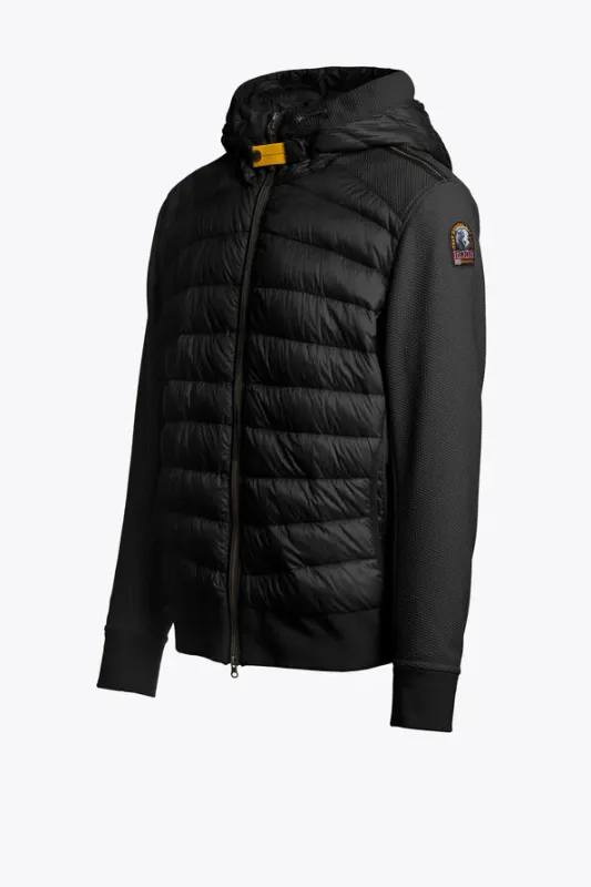 Buck Fleece/Nylon Hooded Jacket Black 