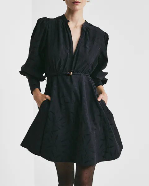 Hovedbilde Jacquard Mini Dress Anthracite