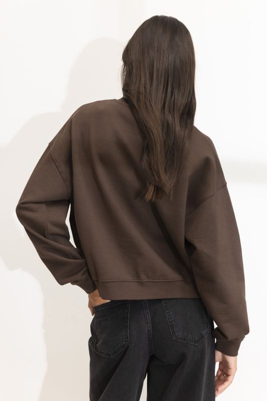 Moira Sweatshirt Dark Brown 