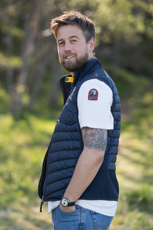 Zavier Man Fleece/Nylon Vest Blue Navy 