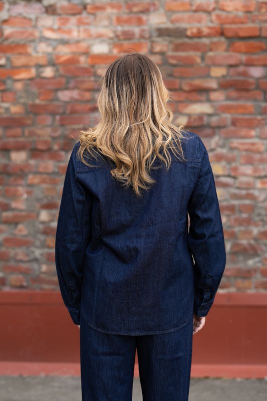 Sarafia Shirt Rinse Blue Denim 