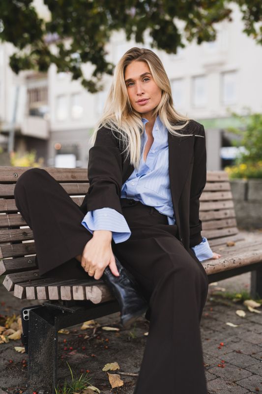 Vola Wide Pant Dark Brown 