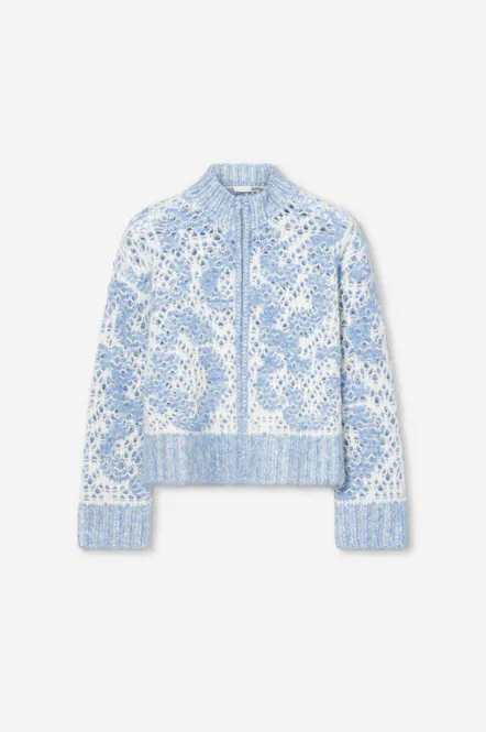 Hovedbilde Briana Zip Knit Light Blue 