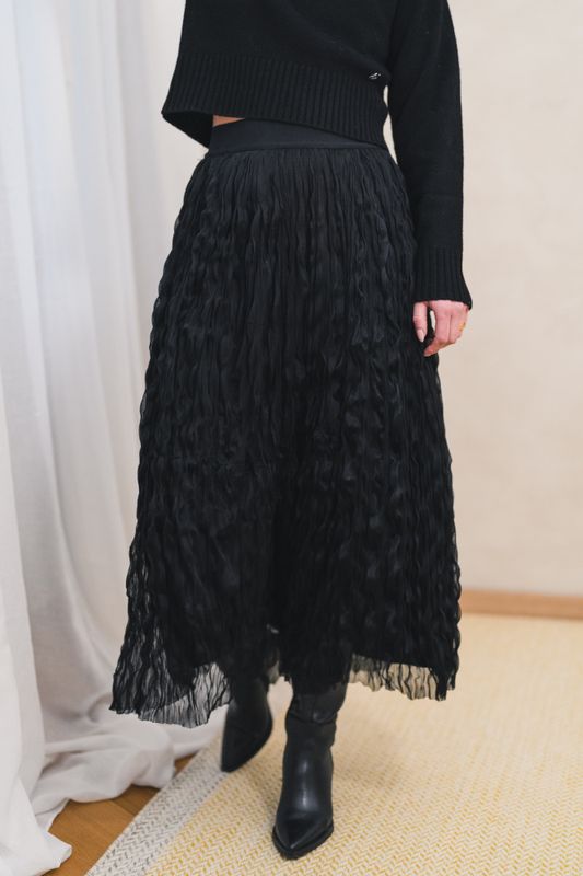 Tulla HW Long Skirt Black 