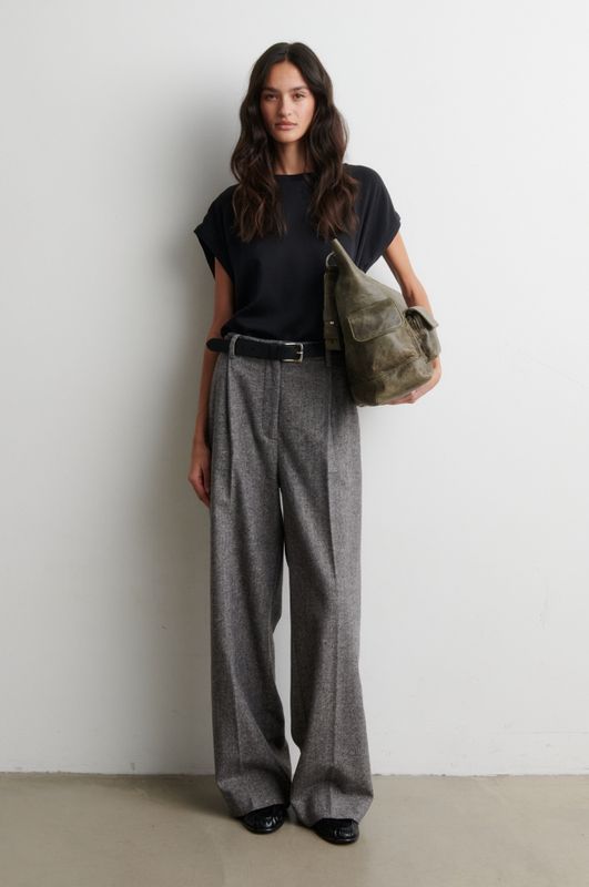 Lydney Trousers Grey Melange 