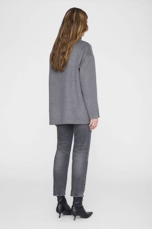 Luca Jacket Cashmere Blend Grey Melange 