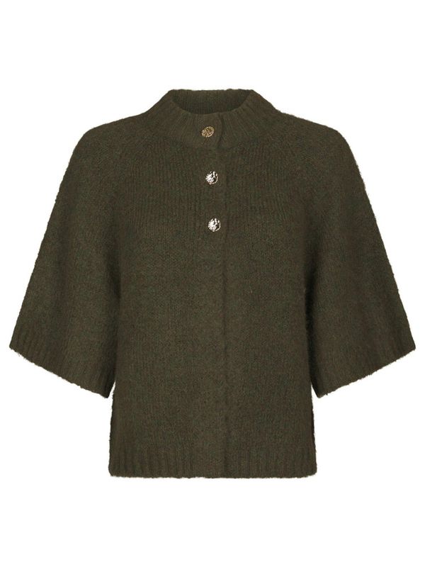 Benuta Fluffy Knit Cardigan Army 