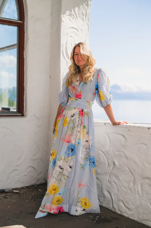 Organza Gown Blue Meadow