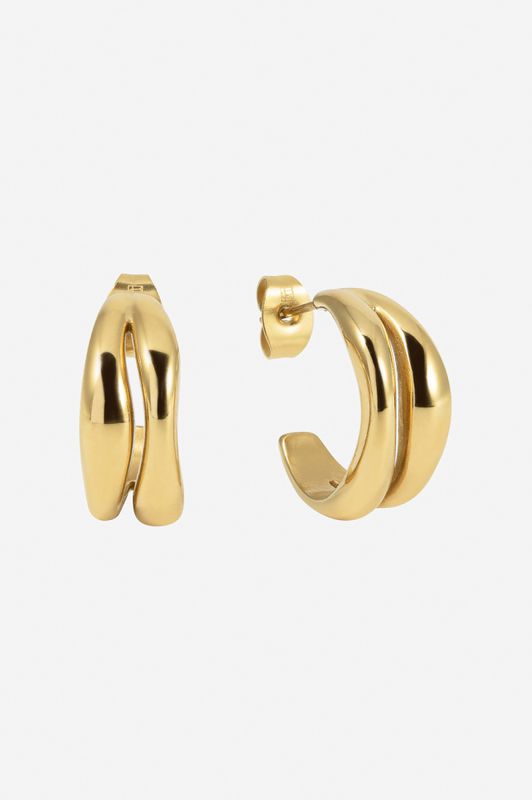 The Big Curved Hoops Gold 