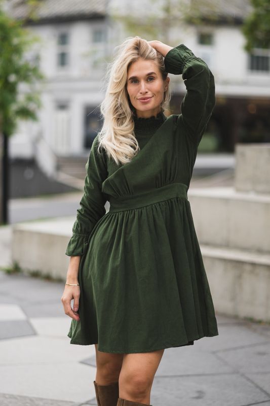 Embrace Dress Moss Green 