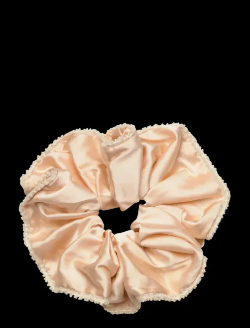 Hovedbilde Luster Bead Scrunchie Macademia Offwhite 