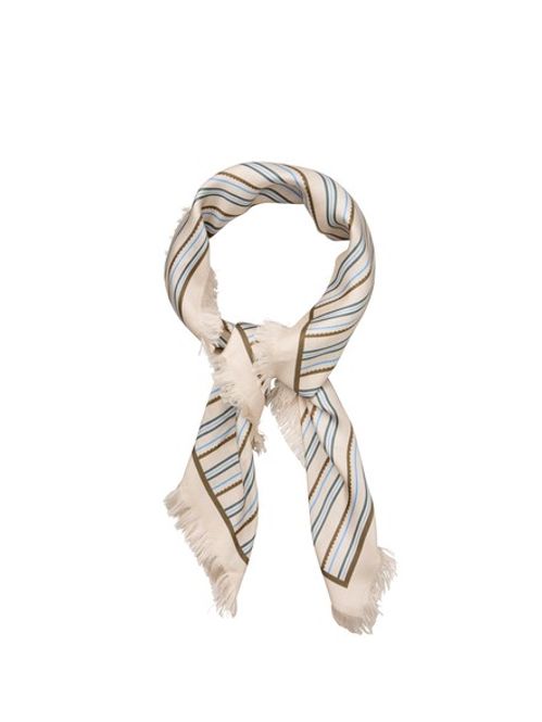 Hovedbilde Scallopia Striped Sia Scarf Birch White 