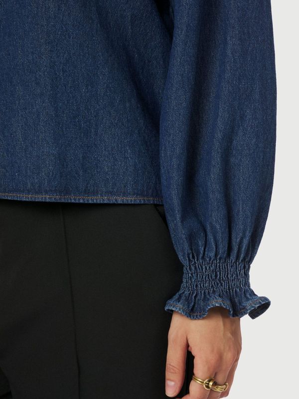 Emmeline Denim Blouse Dark Blue 