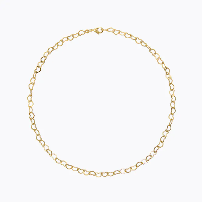Hovedbilde Heart Chain Necklace Gold 