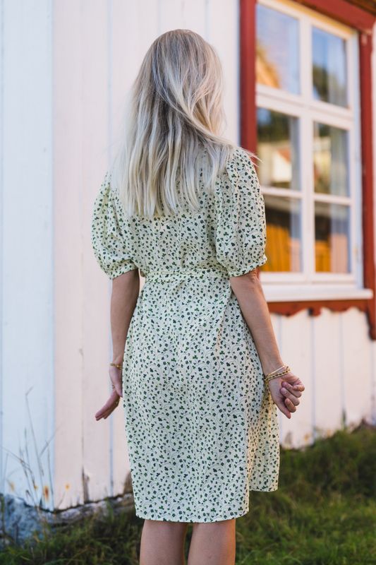 Astrid 2/4 V Shirt Dress Eng Ivy Flower 