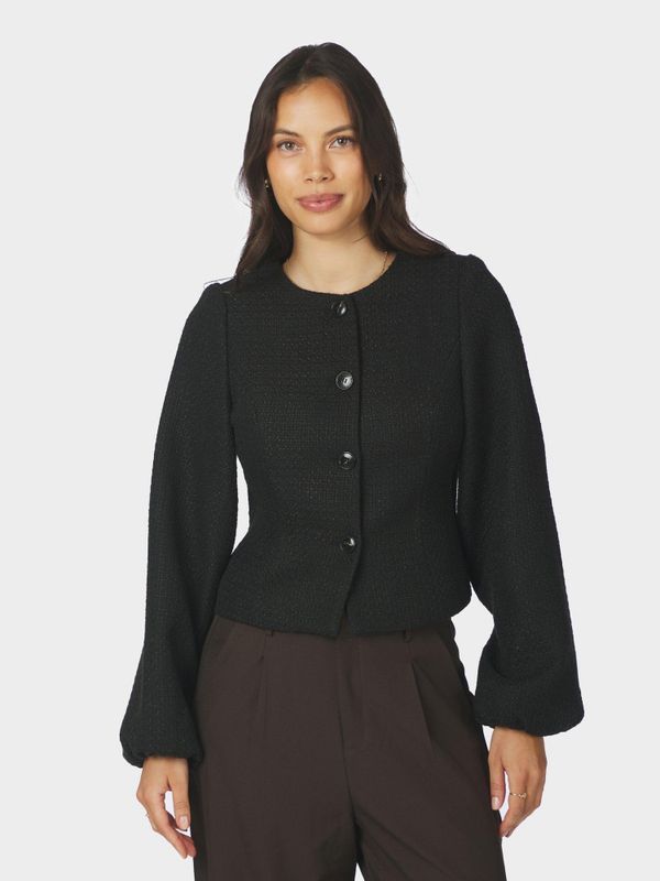 Junette Boucle Jacket Black 