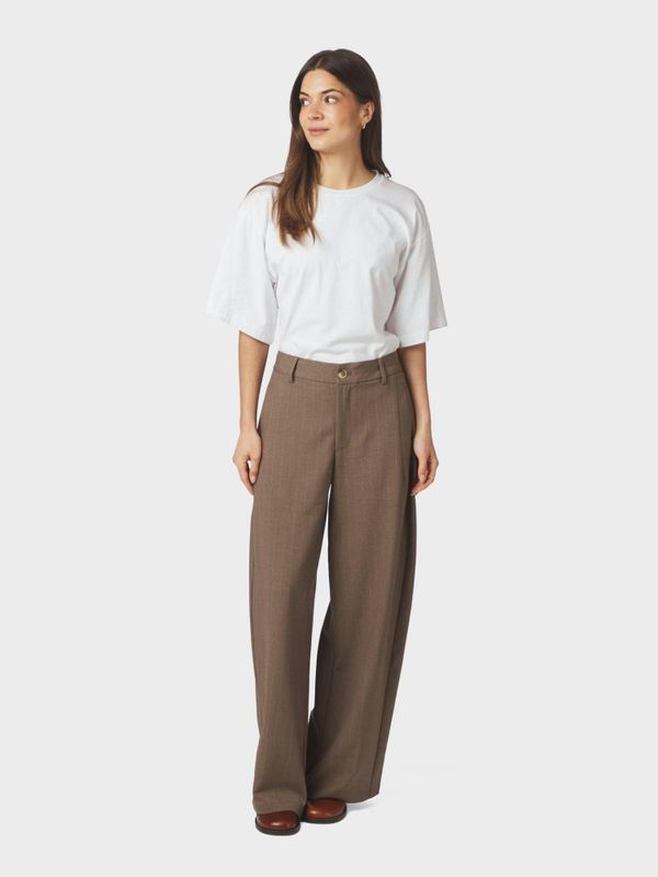 Essiall Pinstripe Pants Taupe 