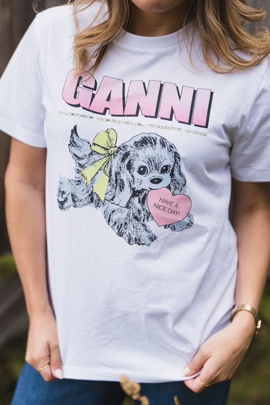 Basic Cotton Jersey Puppy Bright White 