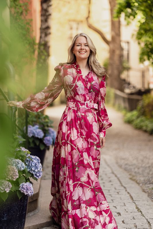 Viscose Belt Dress Amour 