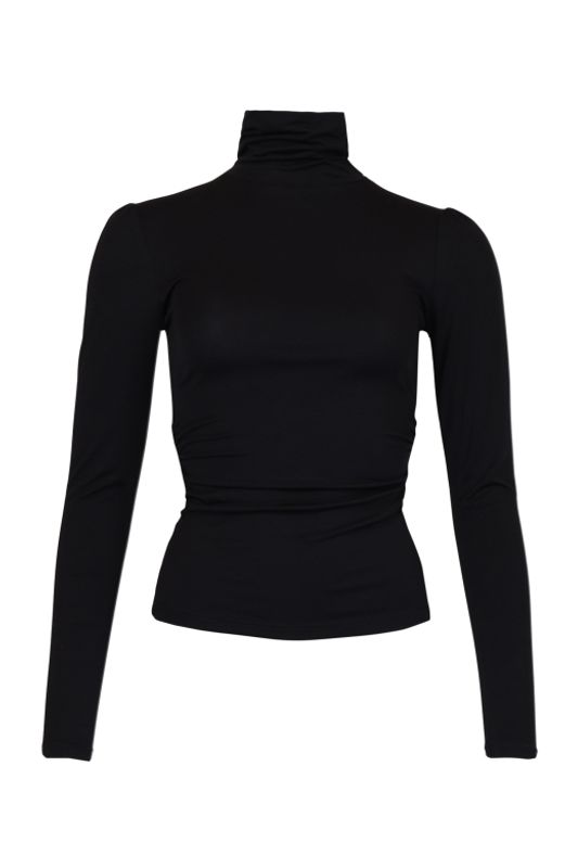 Jersey Turtleneck Black 